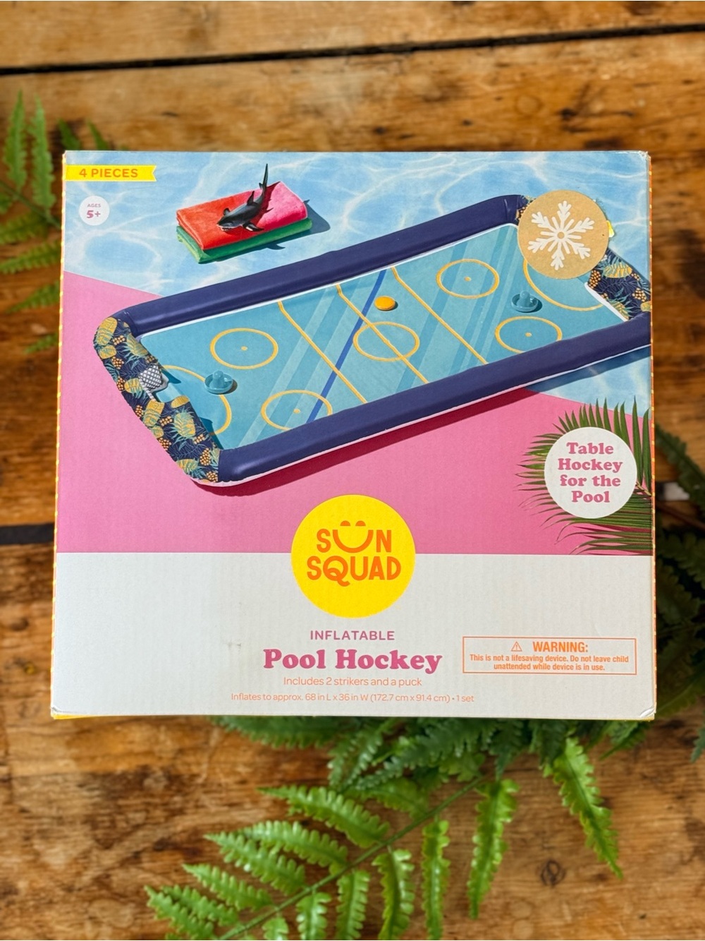 Sun Squad Inflatable Pool Hockey - NEW